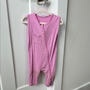 Kyte Zippered Pink Sleeveless Romper